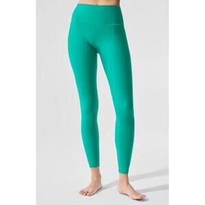 NWOT Alo Yoga 7/8 High-Waist Airbrush Legging Spruce Green Size Medium